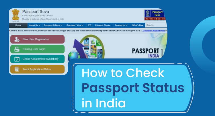 check passport status online