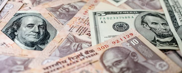 Rupee Falls Against Dollar and Dirham