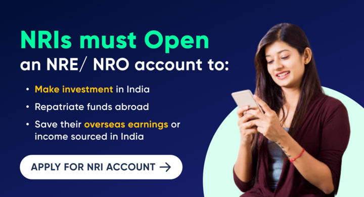 Open NRO/NRE Account in India