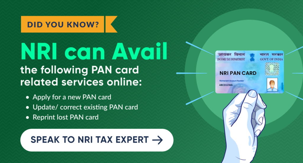 NRIs can avail PAN card services online with SBNRI