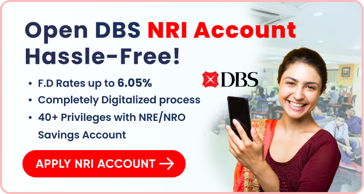 Open NRI Account easily with DBS Bank in Singapore