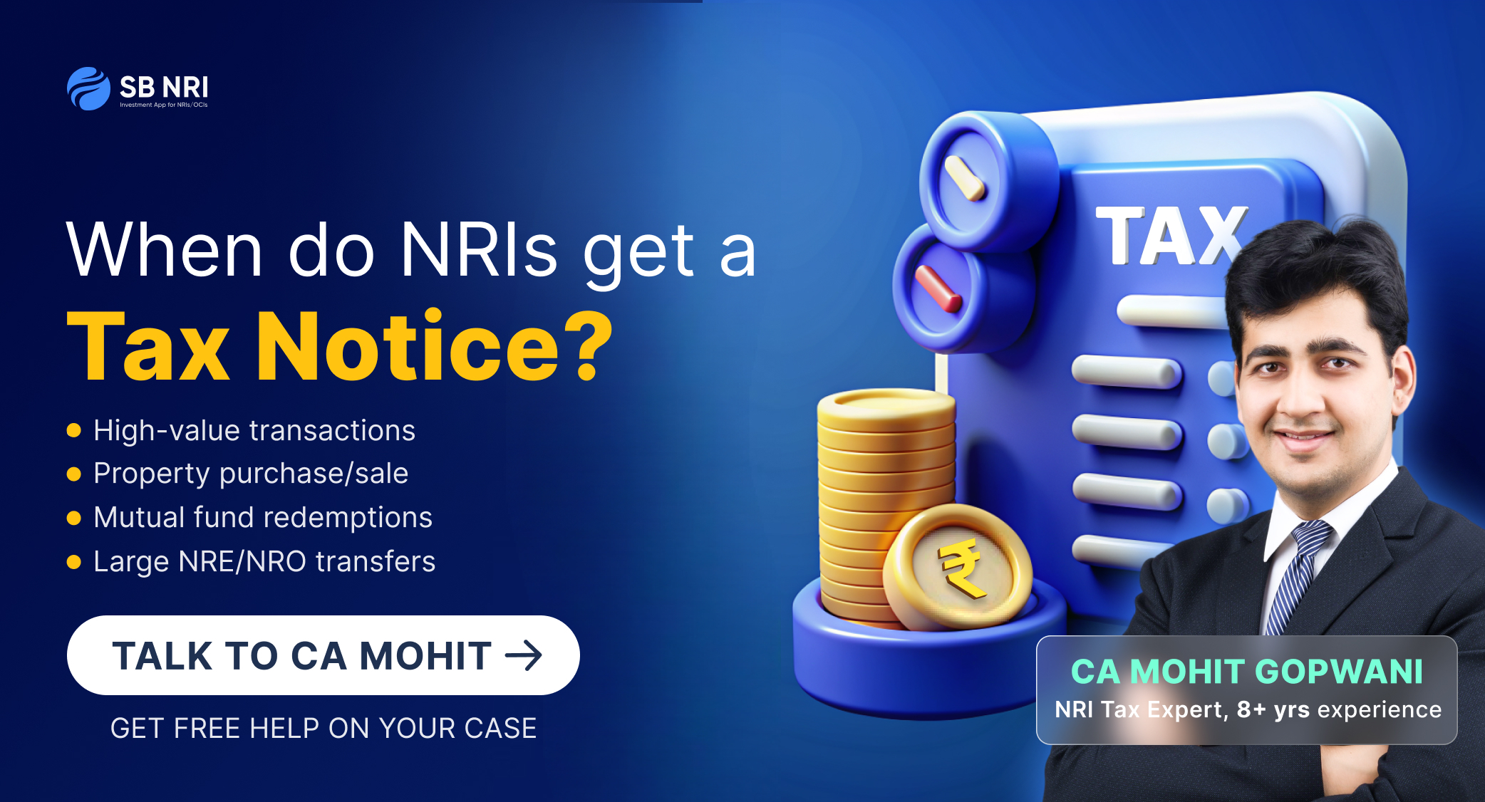 When do NRIs get a tax notice